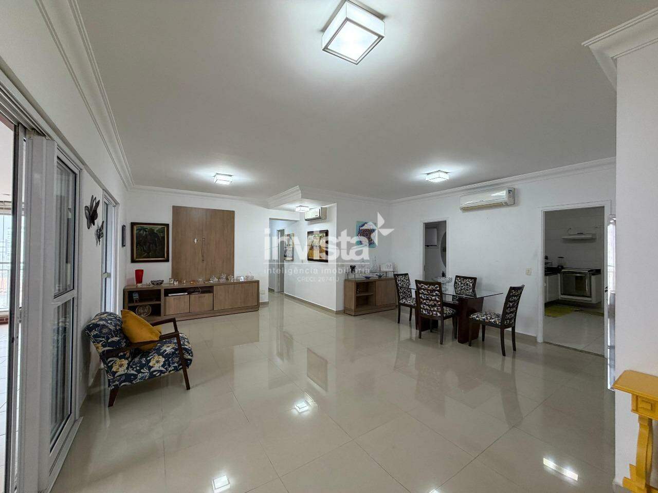 Apartamento &agrave; venda em Santos-SP no bairro Boqueir&atilde;o, com 4 dormit&oacute;rios e 149m&sup2; - Santos