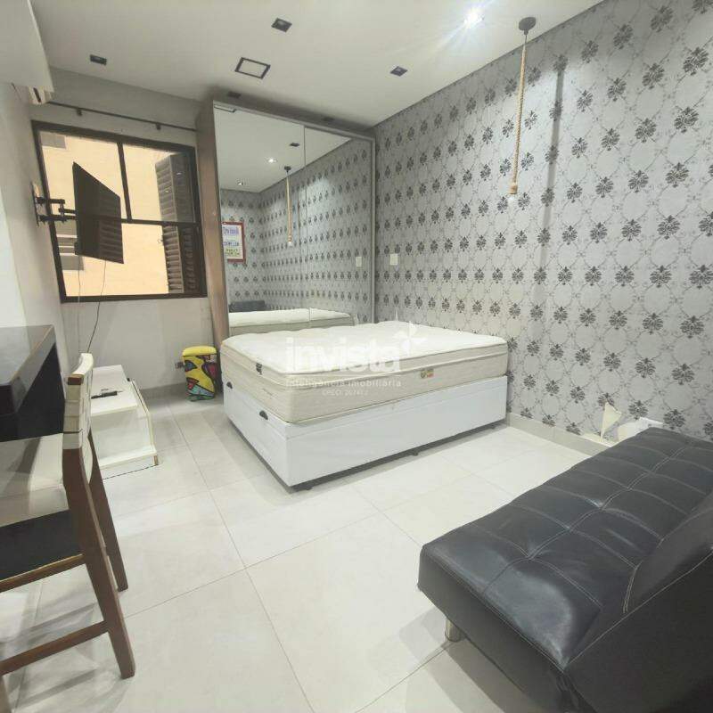 Apartamento para alugar em Santos-SP no bairro Ponta da Praia, com 1 dormit&oacute;rio e 35m&sup2; - Santos