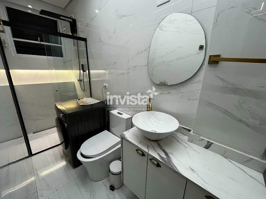 Apartamento para alugar em Santos-SP no bairro Boqueir&atilde;o, com 1 dormit&oacute;rio e 40m&sup2; - Santos