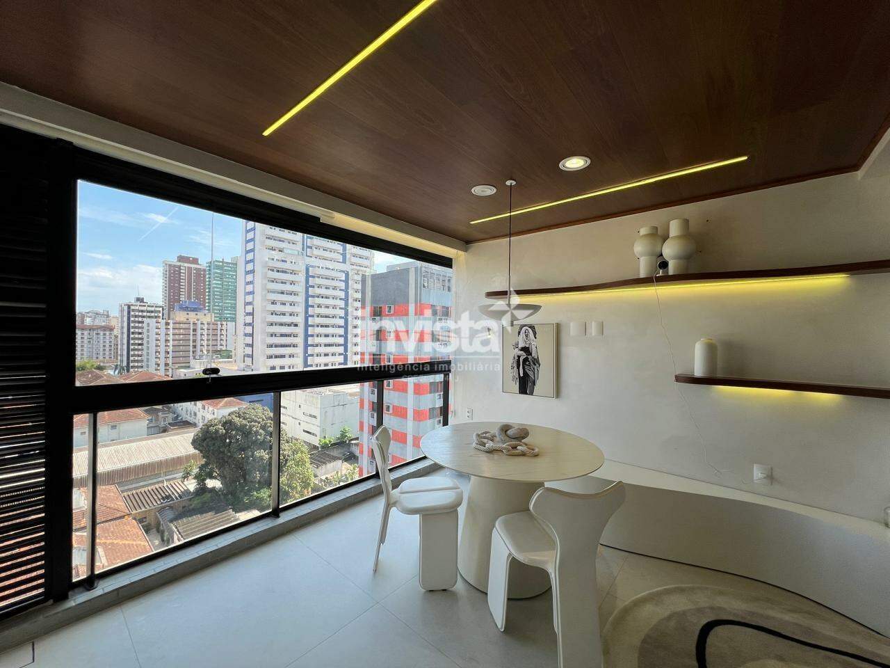 C&oacute;digo: 41607 R$ 9.000,00 Apartamento para alugar em Santos-SP no bairro Boqueir&atilde;o, com 1 dormit&oacute;rio e 83m&sup2; 83 m&sup2; 1 quarto 1 vaga - Santos
