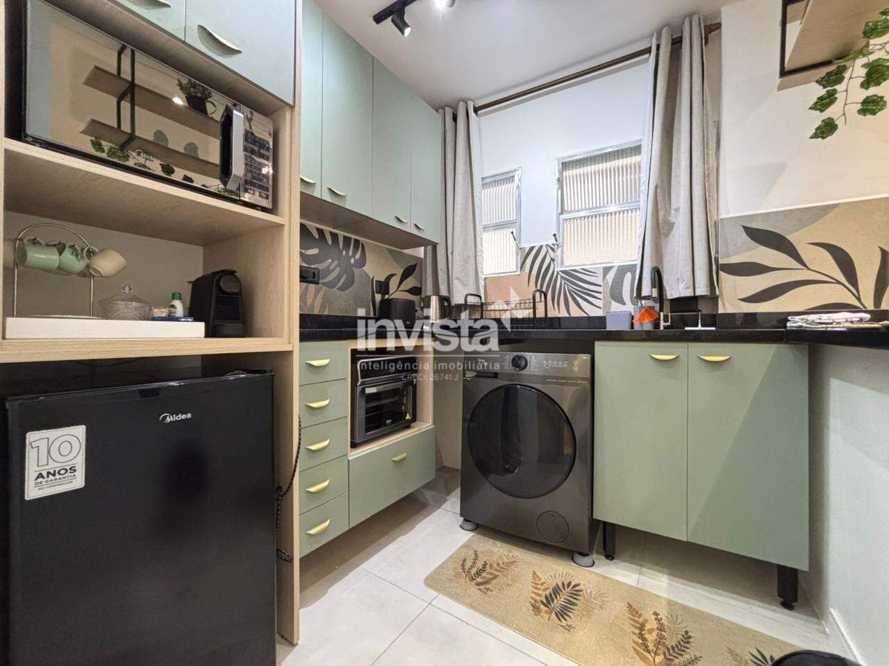 Apartamento para alugar em Santos-SP no bairro Ponta da Praia, com 0 dormit&oacute;rio e 31m&sup2; - Santos
