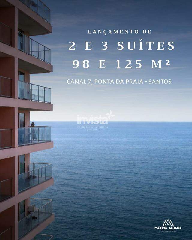 C&oacute;digo: 41640 R$ 1.206.000,00 Apartamento &agrave; venda no bairro Ponta da Praia 98 m&sup2; 2 quartos 2 vagas - Santos