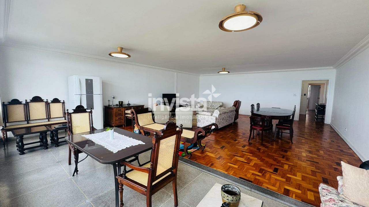 Apartamento para alugar em Santos-SP no bairro Gonzaga, com 3 dormit&oacute;rios e 270m&sup2; - Santos