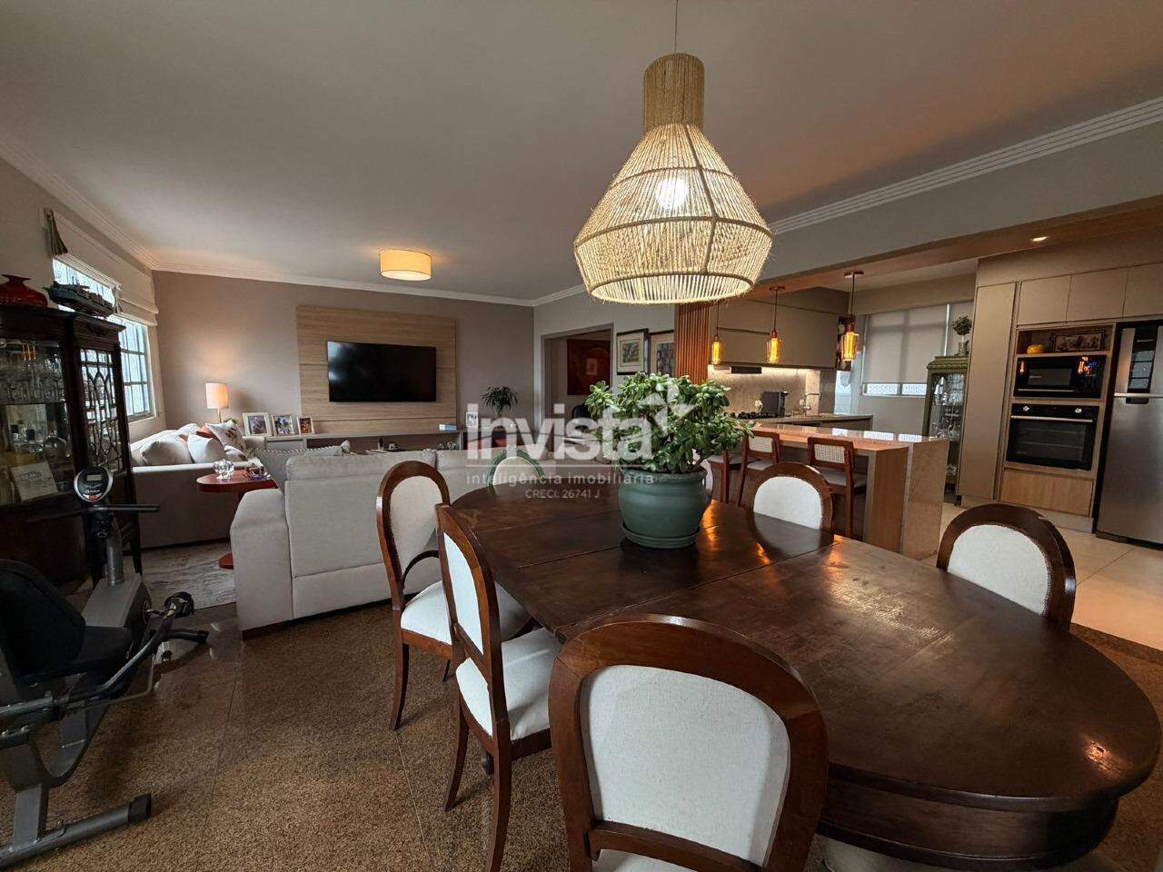 Apartamento &agrave; venda em Santos-SP no bairro Boqueir&atilde;o, com 3 dormit&oacute;rios e 123m&sup2; - Santos