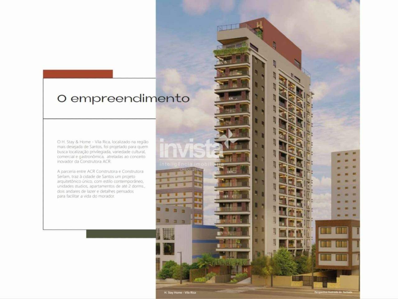 C&oacute;digo: 41709 R$ 620.000,00 Apartamento &agrave; venda em Santos-SP no bairro Boqueir&atilde;o, com 1 dormit&oacute;rio e 33m&sup2; 33 m&sup2; 1 quarto 1 vaga - Santos