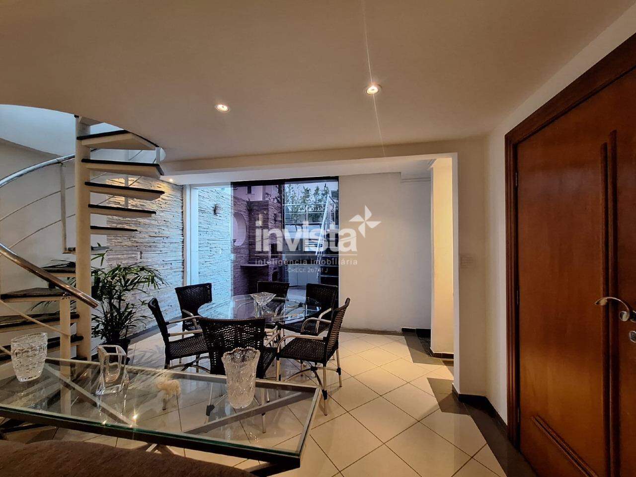 Cobertura &agrave; venda em Santos-SP no bairro Gonzaga, com 3 dormit&oacute;rios e 380m&sup2; - Santos