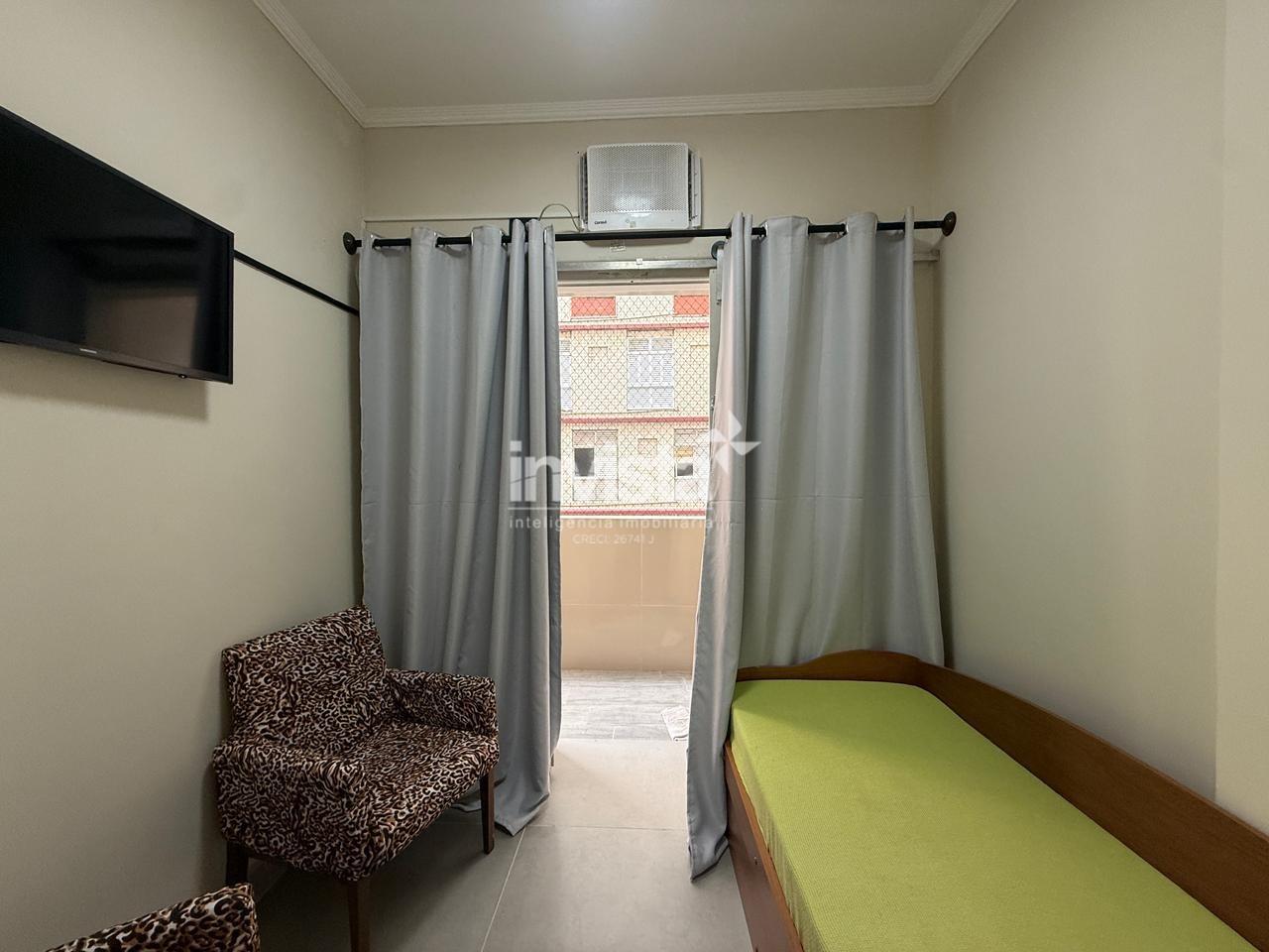 Apartamento para alugar em Santos-SP no bairro Jos&eacute; Menino, com 1 dormit&oacute;rio e 40m&sup2; - Santos