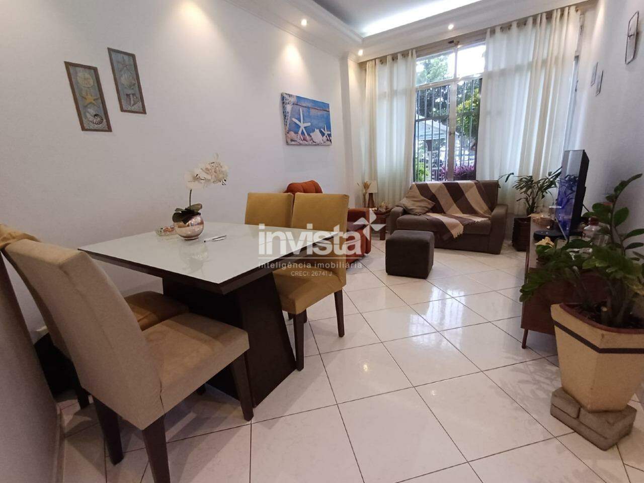 C&oacute;digo: 41779 R$ 4.800,00 Apartamento T&eacute;rreo para alugar no bairro Embar&eacute; 77 m&sup2; 2 quartos 1 vaga - Santos
