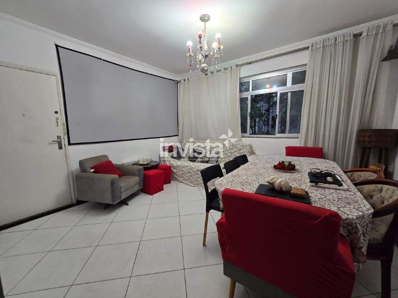 C&oacute;digo: 41784 R$ 550.000,00 Apartamento &agrave; venda em Santos-SP no bairro Boqueir&atilde;o, com 3 dormit&oacute;rios e 100m&sup2; 100 m&sup2; 3 quartos 1 vaga - Santos