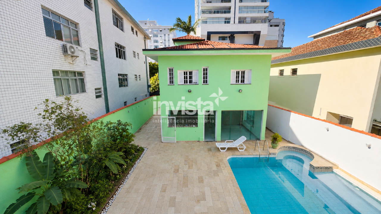 C&oacute;digo: 41827 R$ 30.000,00 Sobrado para alugar em Santos-SP no bairro Aparecida, com 3 dormit&oacute;rios e 360m&sup2; 360 m&sup2; 3 quartos 1 vaga - Santos