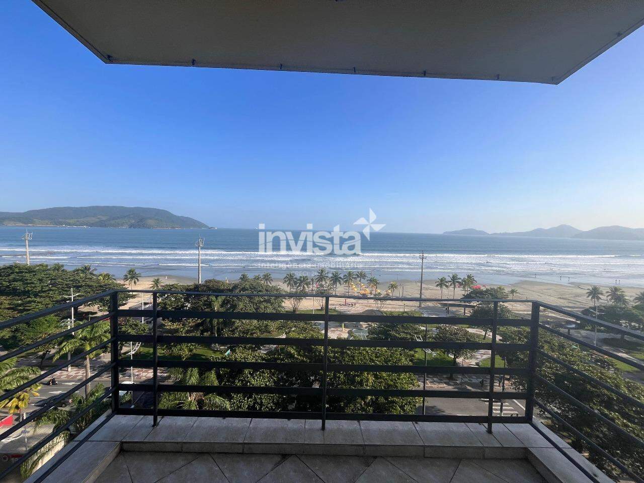 Apartamento Mobiliado 3 Dorms (104m&sup2;) Frente com Vista do Mar no Boqueir&atilde;o &ndash; Santos/SP - Santos