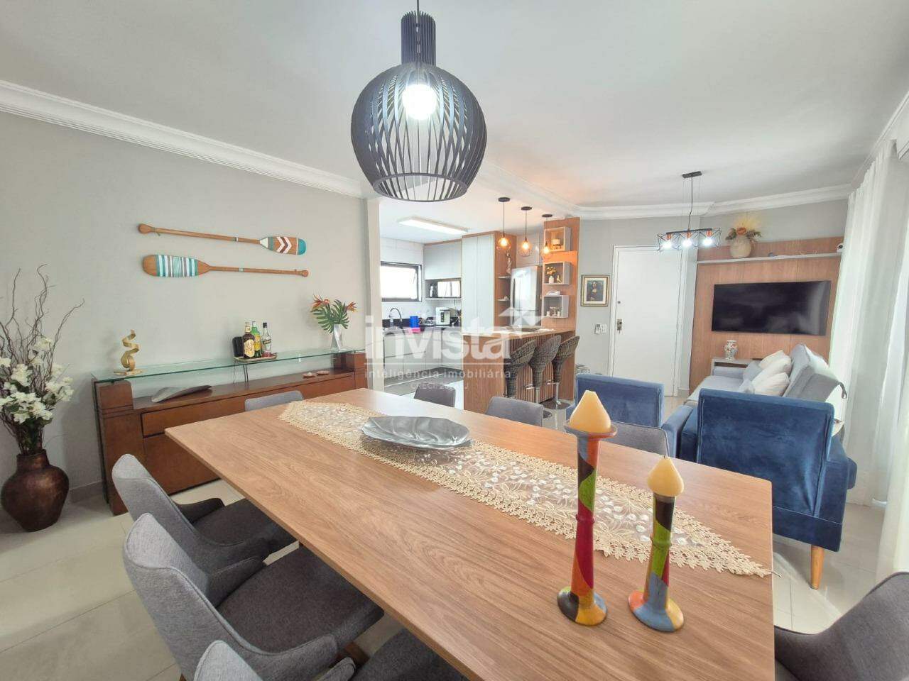 C&oacute;digo: 41837 R$ 990.000,00 Apartamento &agrave; venda em Santos-SP no bairro Pomp&eacute;ia, com 3 dormit&oacute;rios e 105m&sup2; 105 m&sup2; 3 quartos 1 vaga - Santos