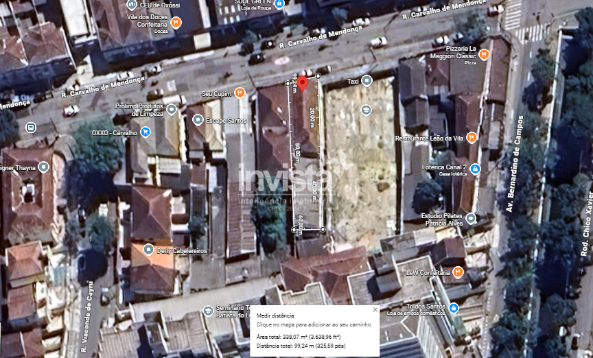 C&oacute;digo: 41863 R$ 15.000,00 Terreno para alugar em Santos-SP no bairro Vila Belmiro, com 0 dormit&oacute;rio e 340m&sup2; 340 m&sup2; 0 quartos 0 vagas - Santos