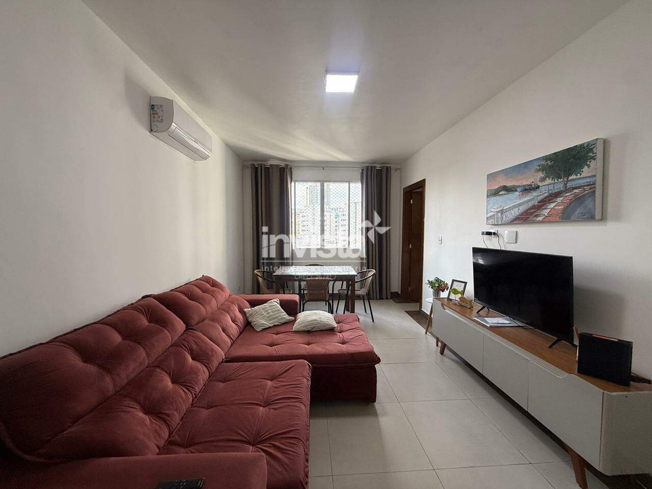 C&oacute;digo: 41898 R$ 4.500,00 Apartamento para alugar em Santos-SP no bairro Boqueir&atilde;o, com 1 dormit&oacute;rio e 60m&sup2; 60 m&sup2; 1 quarto 1 vaga - Santos