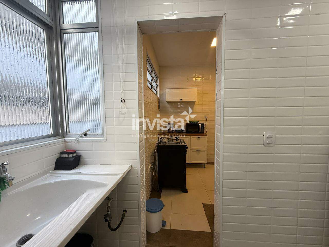 Apartamento para alugar em Santos-SP no bairro Boqueir&atilde;o, com 1 dormit&oacute;rio e 60m&sup2; - Santos