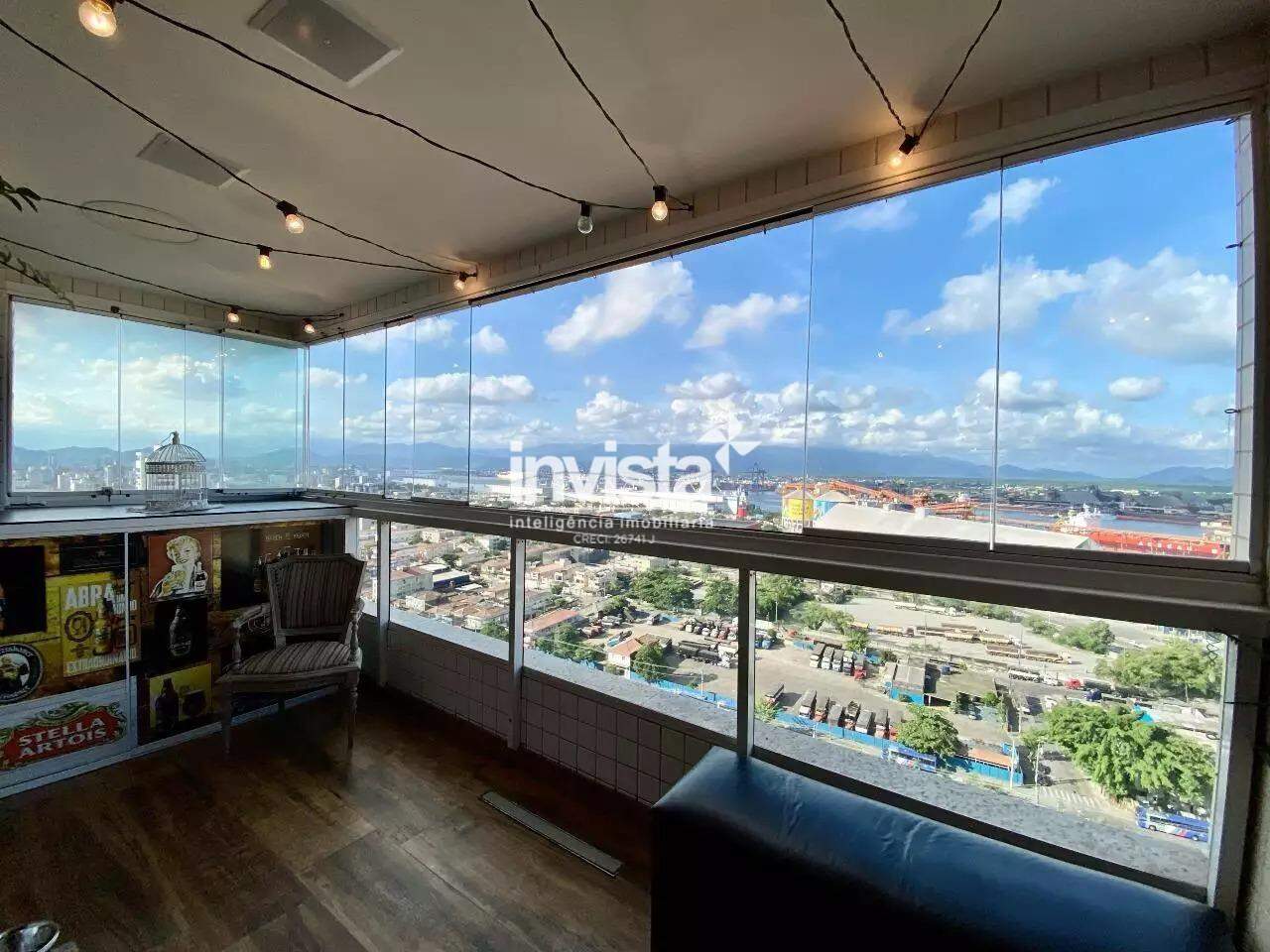 C&oacute;digo: 41909 R$ 8.500,00 Apartamento para alugar em Santos-SP no bairro Ponta da Praia, com 3 dormit&oacute;rios e 92m&sup2; 92 m&sup2; 3 quartos 2 vagas - Santos