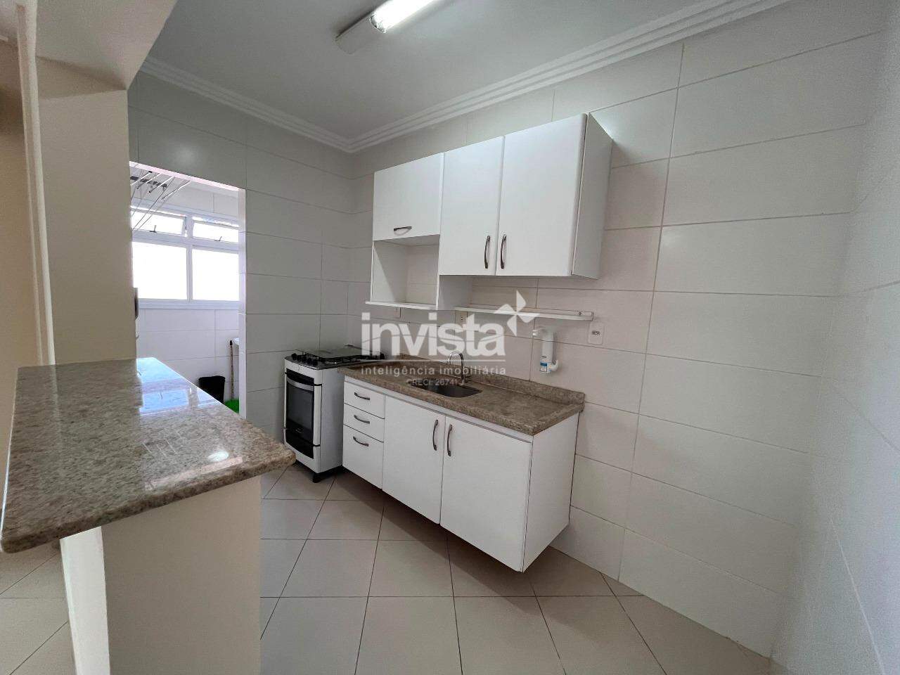 Apartamento de 1 Dorm. para Alugar em Santos (Ponta da Praia) | 55m&sup2; | Portaria 24h e Lazer - Santos