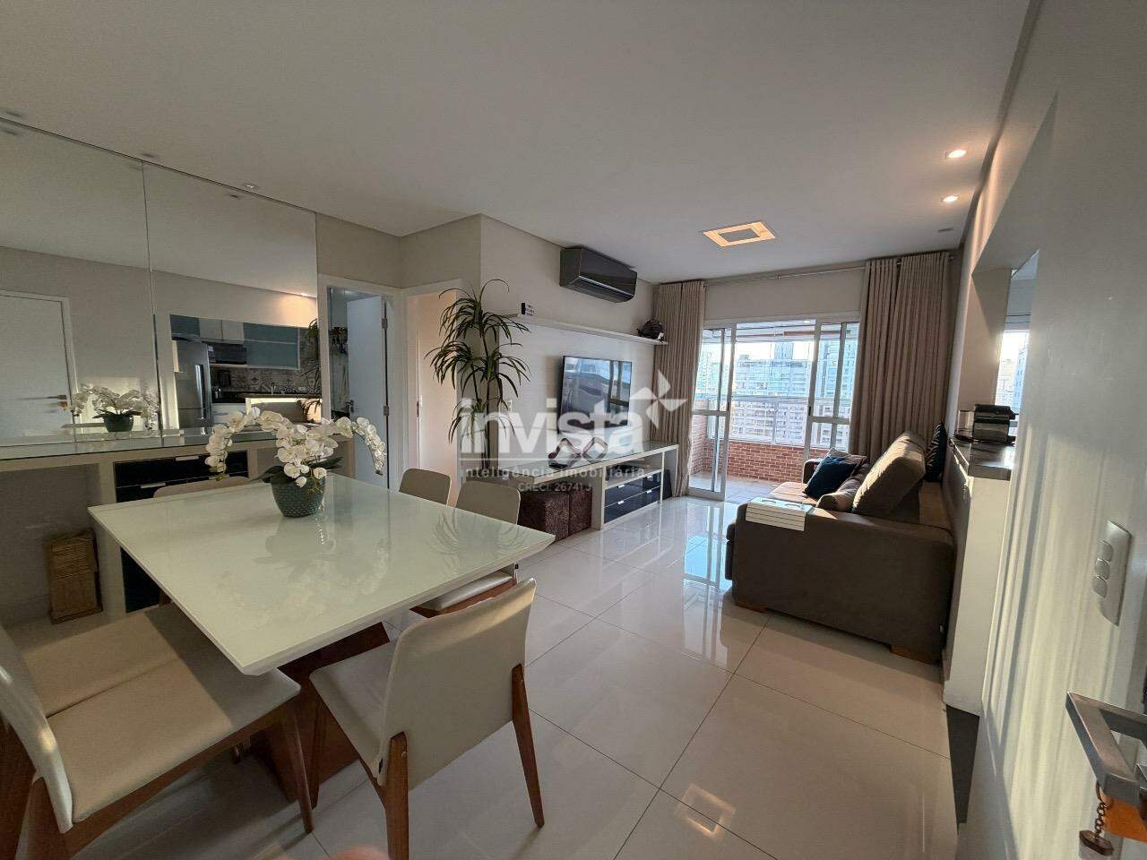 C&oacute;digo: 41939 R$ 745.000,00 Apartamento &agrave; venda em Santos-SP no bairro Boqueir&atilde;o, com 1 dormit&oacute;rio e 57m&sup2; 57 m&sup2; 1 quarto 1 vaga - Santos
