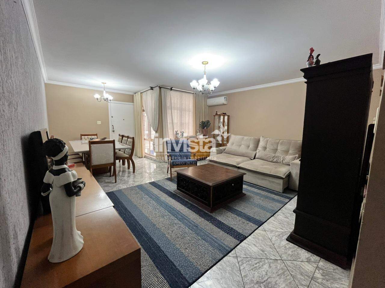 C&oacute;digo: 41954 R$ 7.500,00 Apartamento para alugar em Santos-SP no bairro Gonzaga, com 3 dormit&oacute;rios e 140m&sup2; 140 m&sup2; 3 quartos 1 vaga - Santos