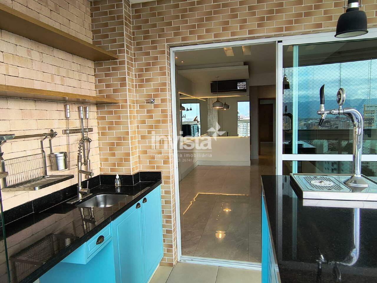 C&oacute;digo: 41968 R$ 11.000,00 Apartamento para alugar em Santos-SP no bairro Boqueir&atilde;o, com 3 dormit&oacute;rios e 118m&sup2; 118 m&sup2; 3 quartos 2 vagas - Santos