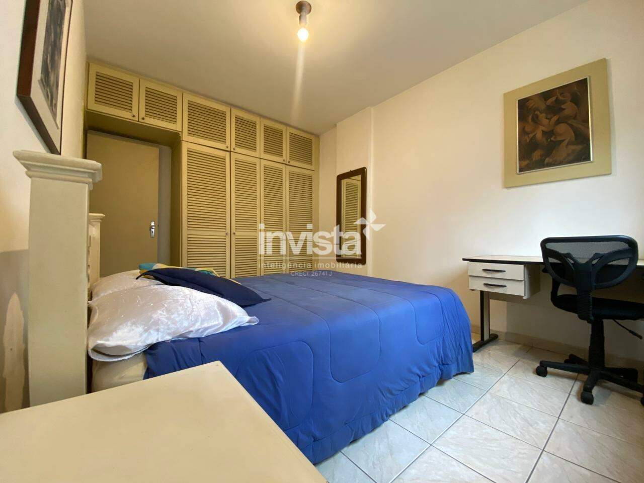 Apartamento Mobiliado de 1 Quarto para Loca&ccedil;&atilde;o no Gonzaga - Santos