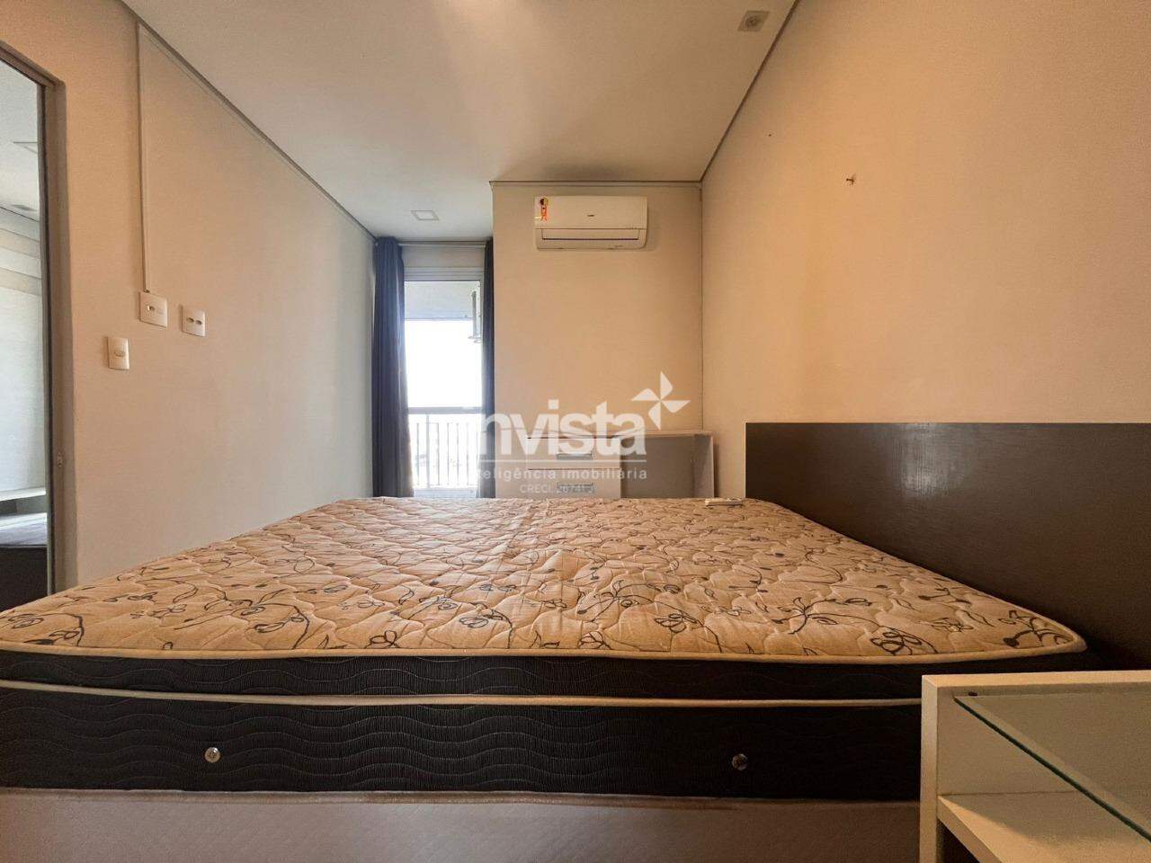 Apartamento 01 dormit&oacute;rio mobiliado na Vila Mathias &ndash; Pr&eacute;dio com lazer completo - Santos