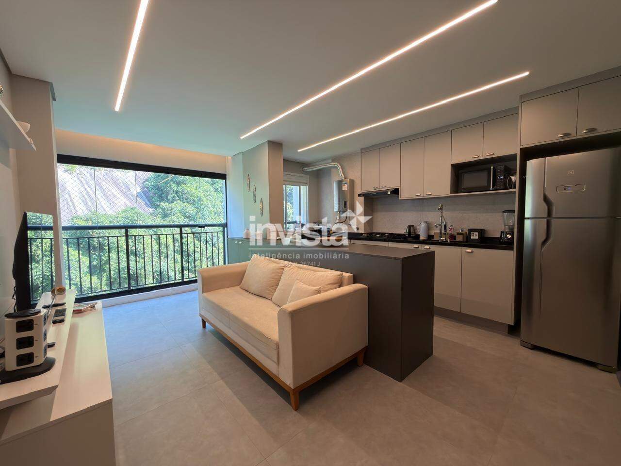 C&oacute;digo: 42053 R$ 6.500,00 Apartamento para alugar em Santos-SP no bairro Marap&eacute;, com 2 dormit&oacute;rios e 62m&sup2; 62 m&sup2; 2 quartos 1 vaga - Santos