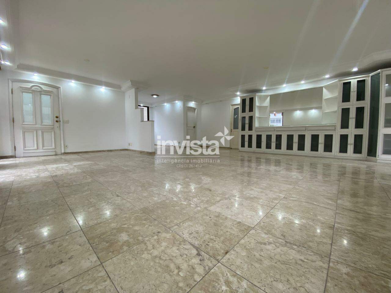 C&oacute;digo: 42063 R$ 8.500,00 Apartamento para alugar em Santos-SP no bairro Boqueir&atilde;o, com 3 dormit&oacute;rios e 175m&sup2; 175 m&sup2; 3 quartos 2 vagas - Santos