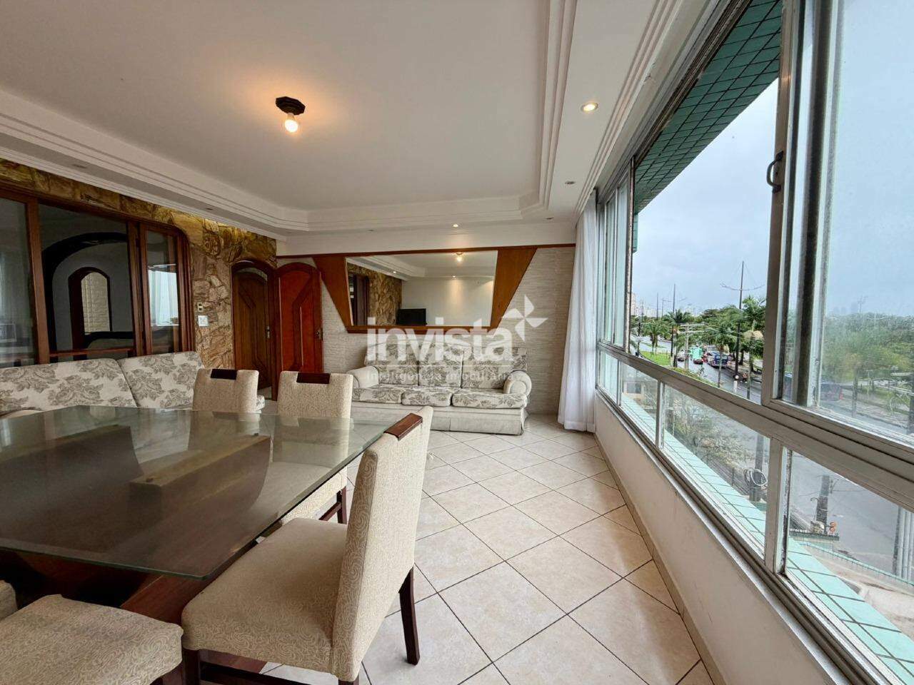 C&oacute;digo: 42129 R$ 7.500,00 Apartamento para alugar em Santos-SP no bairro Pomp&eacute;ia, com 3 dormit&oacute;rios e 147m&sup2; 147 m&sup2; 3 quartos 2 vagas - Santos