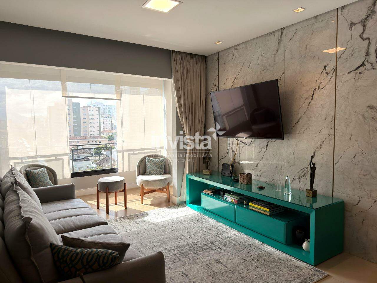 Apartamento 3 Quartos (1 Su&iacute;te) Frente, 134m&sup2; no Embar&eacute; &ndash; Santos/SP | Porcelanato - Santos