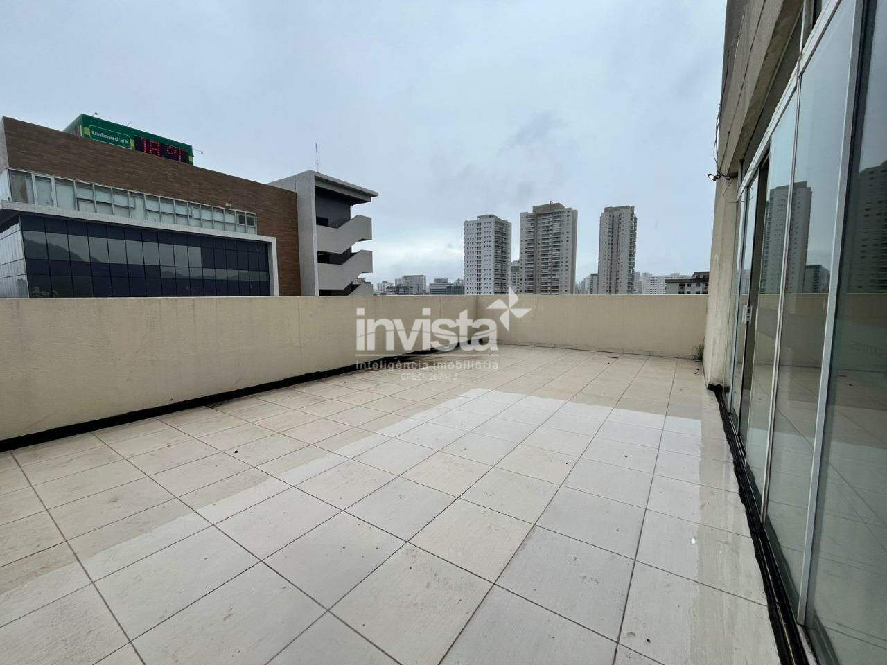 COBERTURA COMERCIAL DE 500M&sup2; NO ED. PIER DE SANTOS - Santos