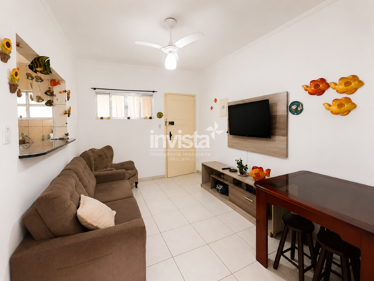 C&oacute;digo: 42277 R$ 550.000,00 Apartamento &agrave; venda em Santos-SP no bairro Boqueir&atilde;o, com 2 dormit&oacute;rios e 67m&sup2; 67 m&sup2; 2 quartos 1 vaga - Santos