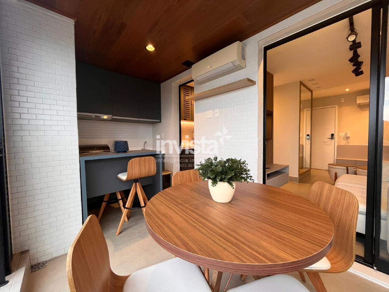 C&oacute;digo: 42313 R$ 6.500,00 Apartamento para alugar em Santos-SP no bairro Boqueir&atilde;o, com 1 dormit&oacute;rio e 54m&sup2; 54 m&sup2; 1 quarto 1 vaga - Santos