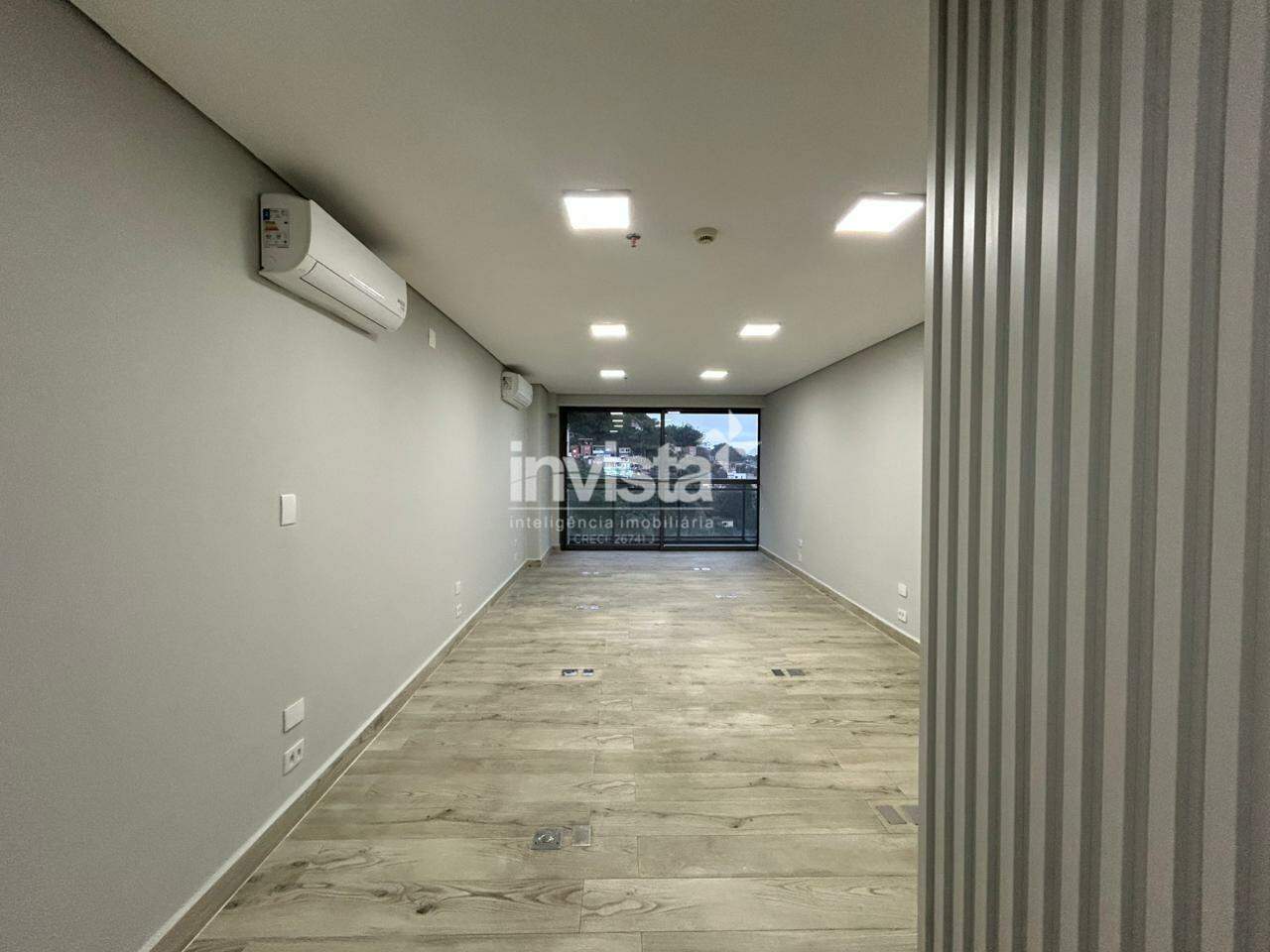 Sala Comercial Moderna no Valongo - Santos