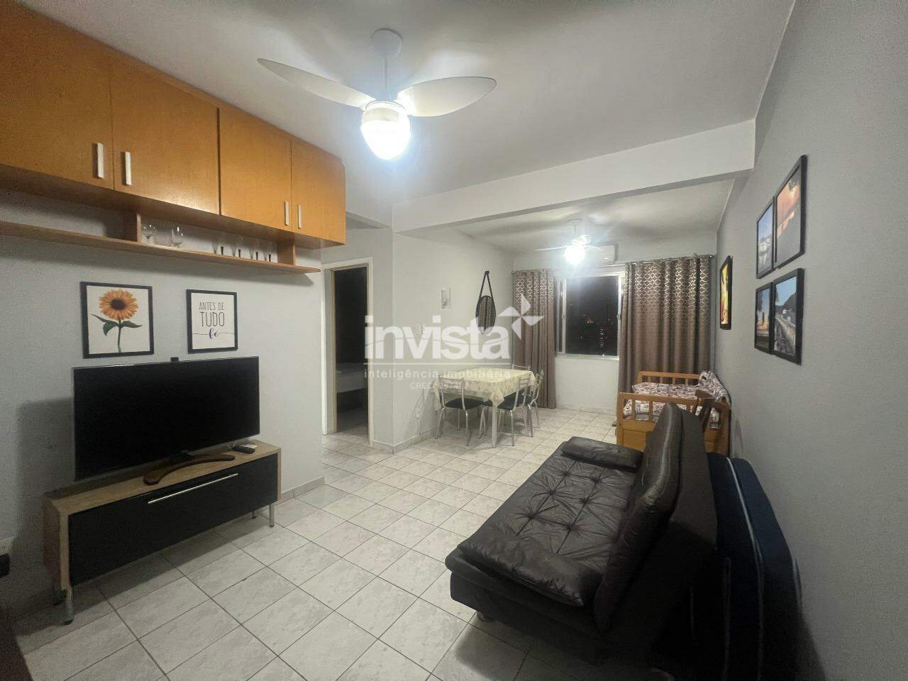 C&oacute;digo: 42349 R$ 3.600,00 Apartamento para alugar em Santos-SP no bairro Gonzaga, com 1 dormit&oacute;rio e 55m&sup2; 55 m&sup2; 1 quarto 0 vagas - Santos