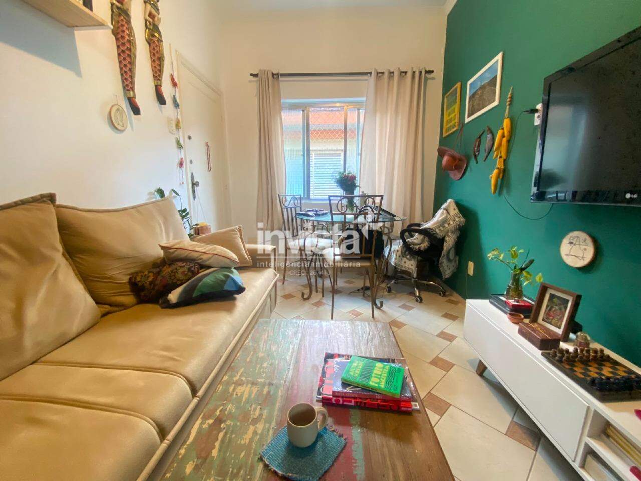 C&oacute;digo: 42402 R$ 2.500,00 Apartamento para alugar em Santos-SP no bairro Boqueir&atilde;o, com 1 dormit&oacute;rio e 42m&sup2; 42 m&sup2; 1 quarto 0 vagas - Santos