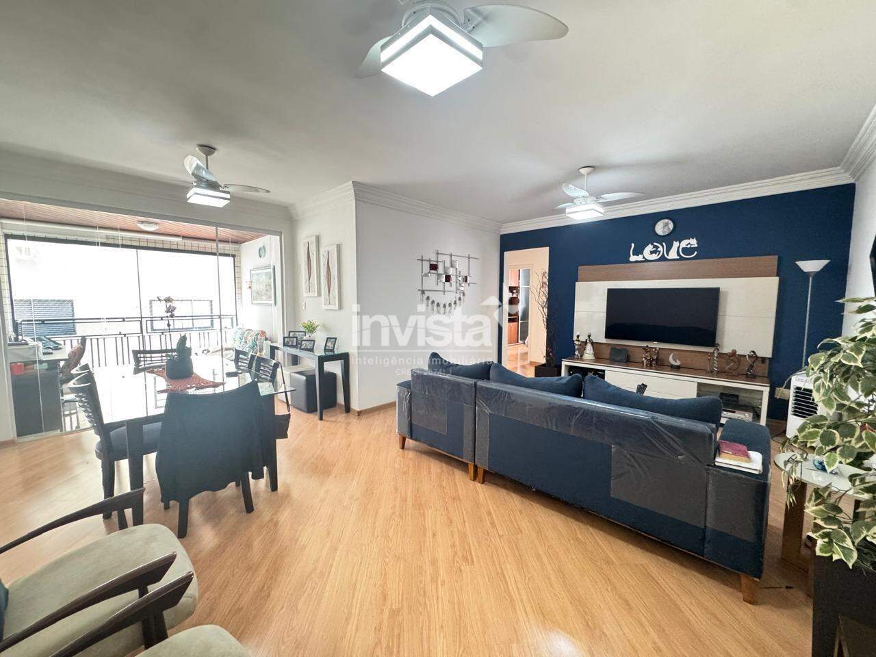 C&oacute;digo: 42409 R$ 1.200.000,00 Apartamento &agrave; venda em Santos-SP no bairro Boqueir&atilde;o, com 3 dormit&oacute;rios e 130m&sup2; 130 m&sup2; 3 quartos 2 vagas - Santos