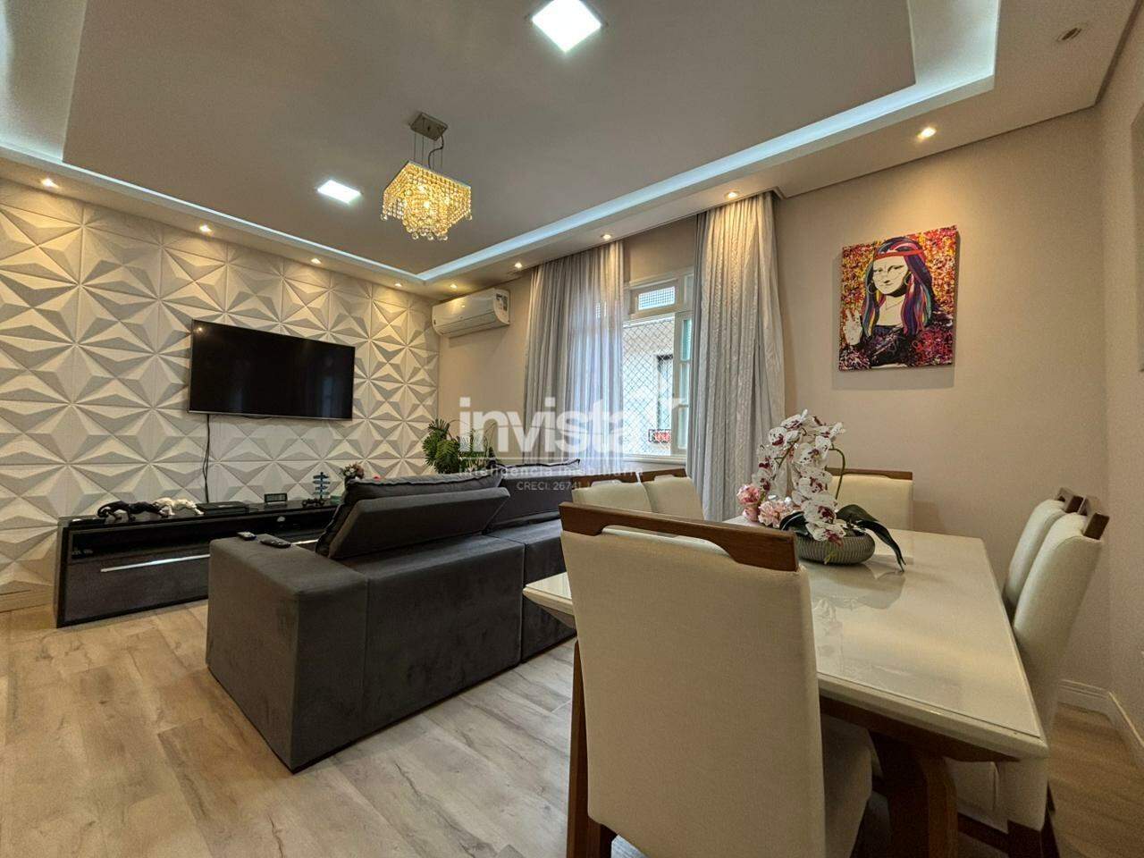 C&oacute;digo: 42445 R$ 595.000,00 Apartamento &agrave; venda em Santos-SP no bairro Aparecida, com 3 dormit&oacute;rios e 115m&sup2; 115 m&sup2; 3 quartos 1 vaga - Santos