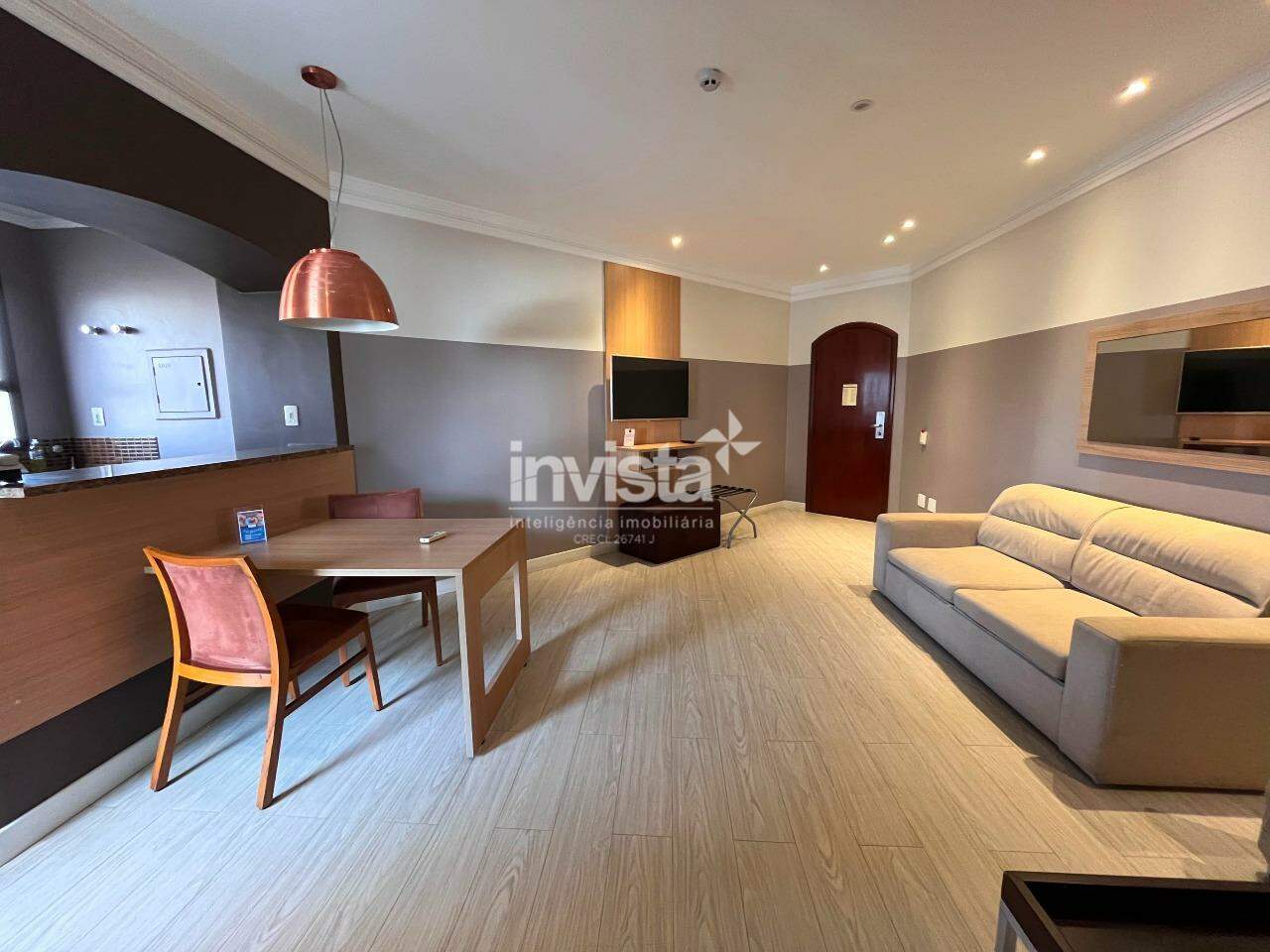 C&oacute;digo: 42548 R$ 4.700,00 Apartamento para alugar em Santos-SP no bairro Gonzaga, com 1 dormit&oacute;rio e 50m&sup2; 50 m&sup2; 1 quarto 1 vaga - Santos