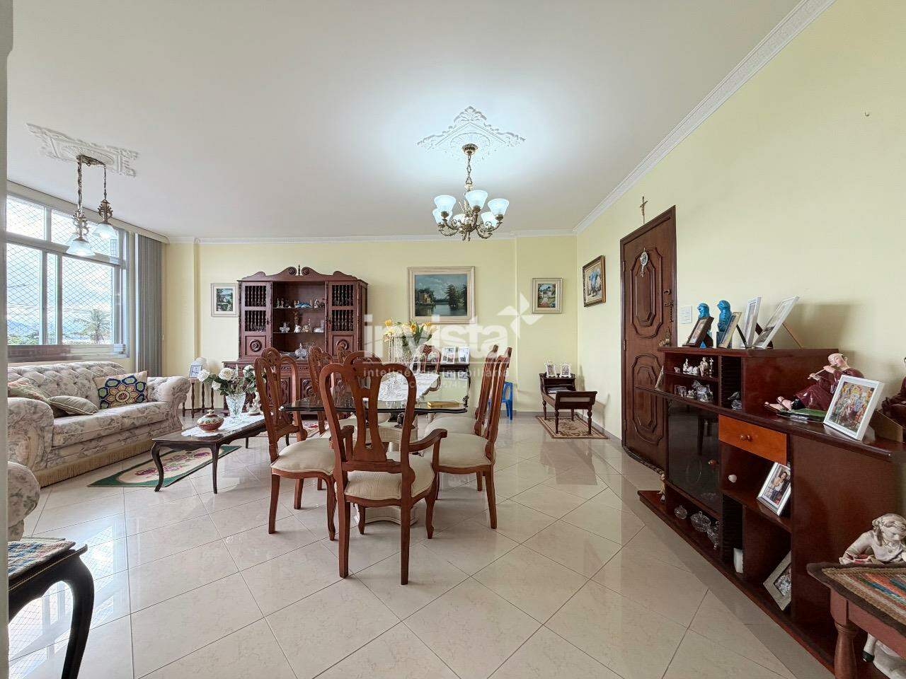 PONTA DA PRAIA | 164 m&sup2;, FRENTE-MAR E VISTA ESPETACULAR EM TODOS OS AMBIENTES - Santos