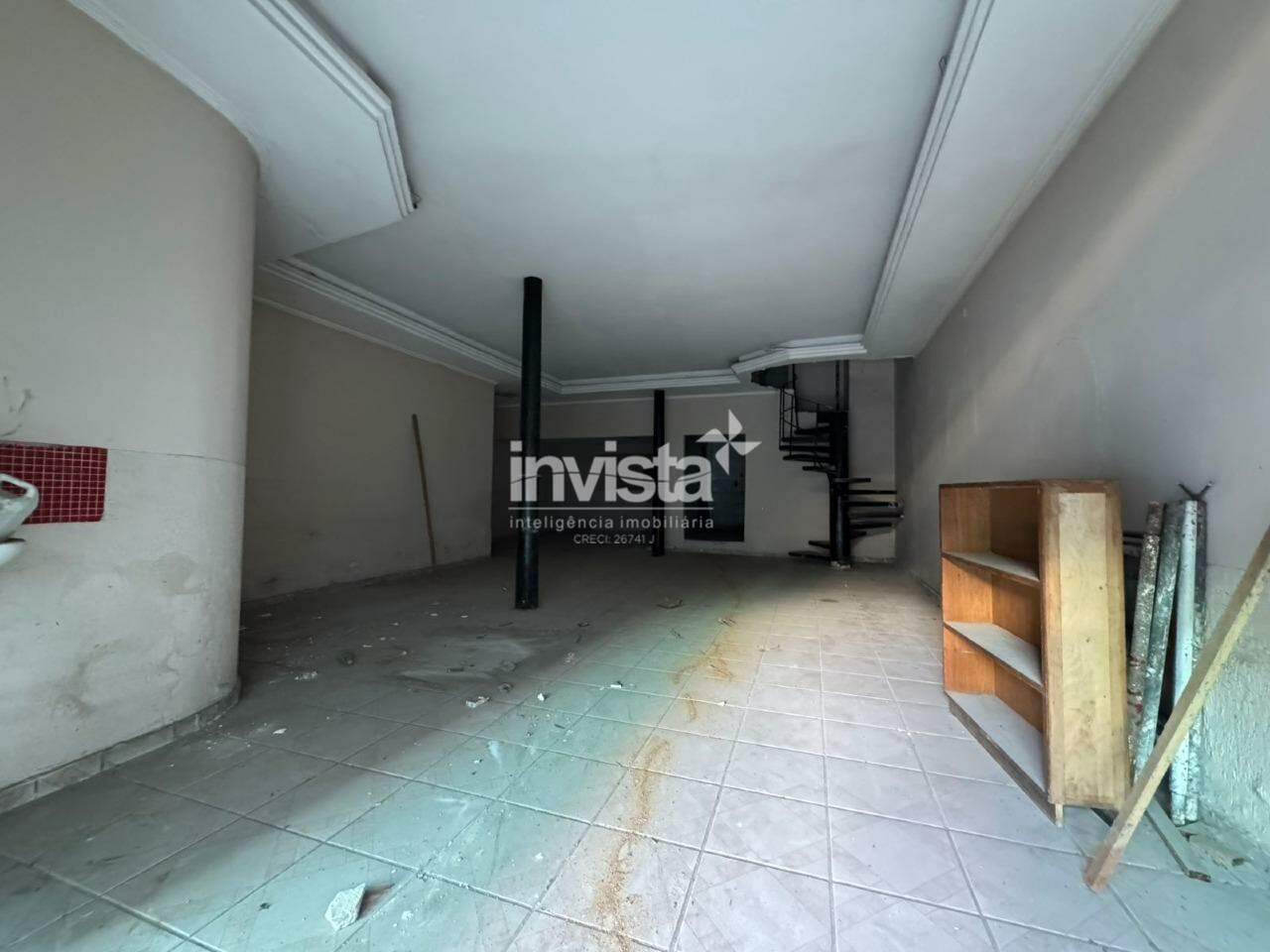 Loja | Ponto Comercial para Alugar com 140m&sup2; no Centro de Santos - Santos