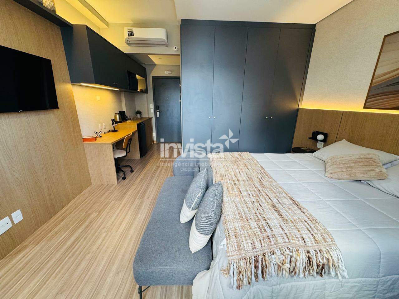 Studio para aluguel no bairro Pomp&eacute;ia - Santos