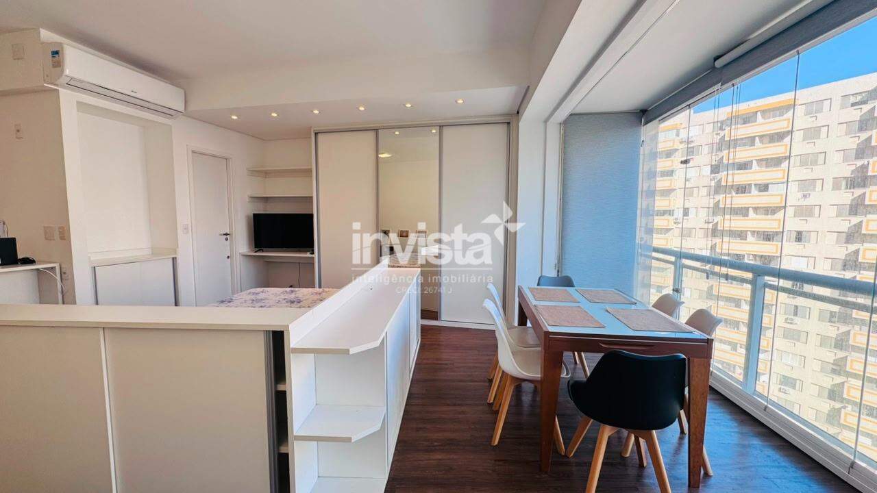 APARTAMENTO MOBILIADO FRENTE MAR COM LAZER COMPLETO E SERVI&Ccedil;OS EXCLUSIVOS - Santos