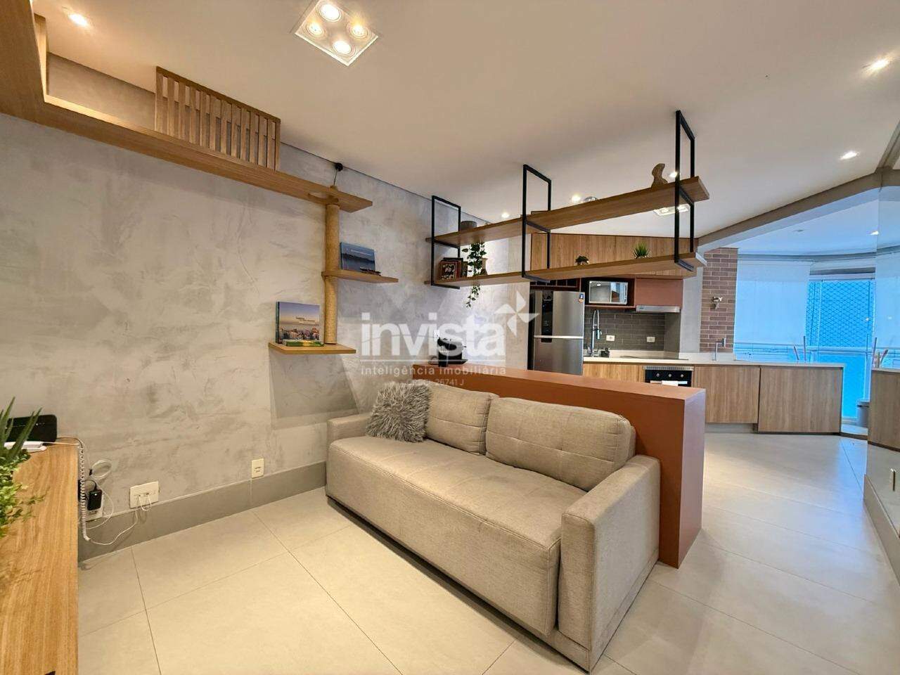 C&oacute;digo: 42612 R$ 6.000,00 Apartamento para alugar em Santos-SP no bairro Pomp&eacute;ia, com 1 dormit&oacute;rio e 45m&sup2; 45 m&sup2; 1 quarto 1 vaga - Santos