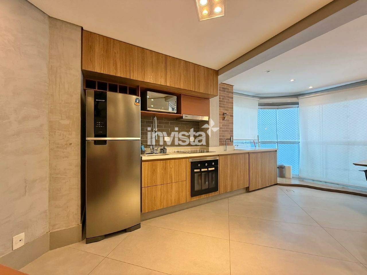 Apartamento para aluguel no bairro Pomp&eacute;ia - Santos