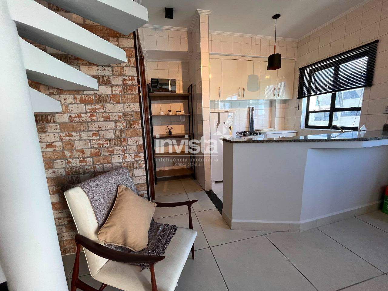 Apartamento para loca&ccedil;&atilde;o na Ponta da Praia - Santos