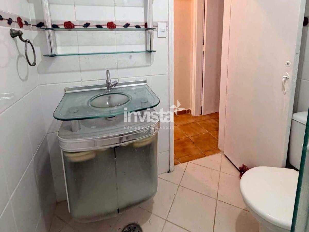 Apartamento de 1 dormit&oacute;rio para alugar no Gonzaga (Santos) com 2 elevadores e Portaria 24h - Santos