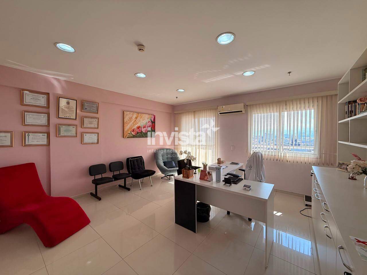 C&oacute;digo: 42719 R$ 3.100,00 Sala Comercial para alugar em Santos-SP no bairro Vila Mathias, com 0 dormit&oacute;rio e 42m&sup2; 42 m&sup2; 0 quartos 1 vaga - Santos
