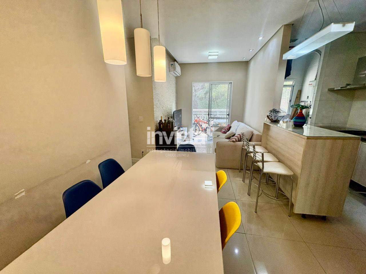C&oacute;digo: 42743 R$ 580.000,00 Apartamento &agrave; venda em Santos-SP no bairro Marap&eacute;, com 2 dormit&oacute;rios e 64m&sup2; 64 m&sup2; 2 quartos 1 vaga - Santos