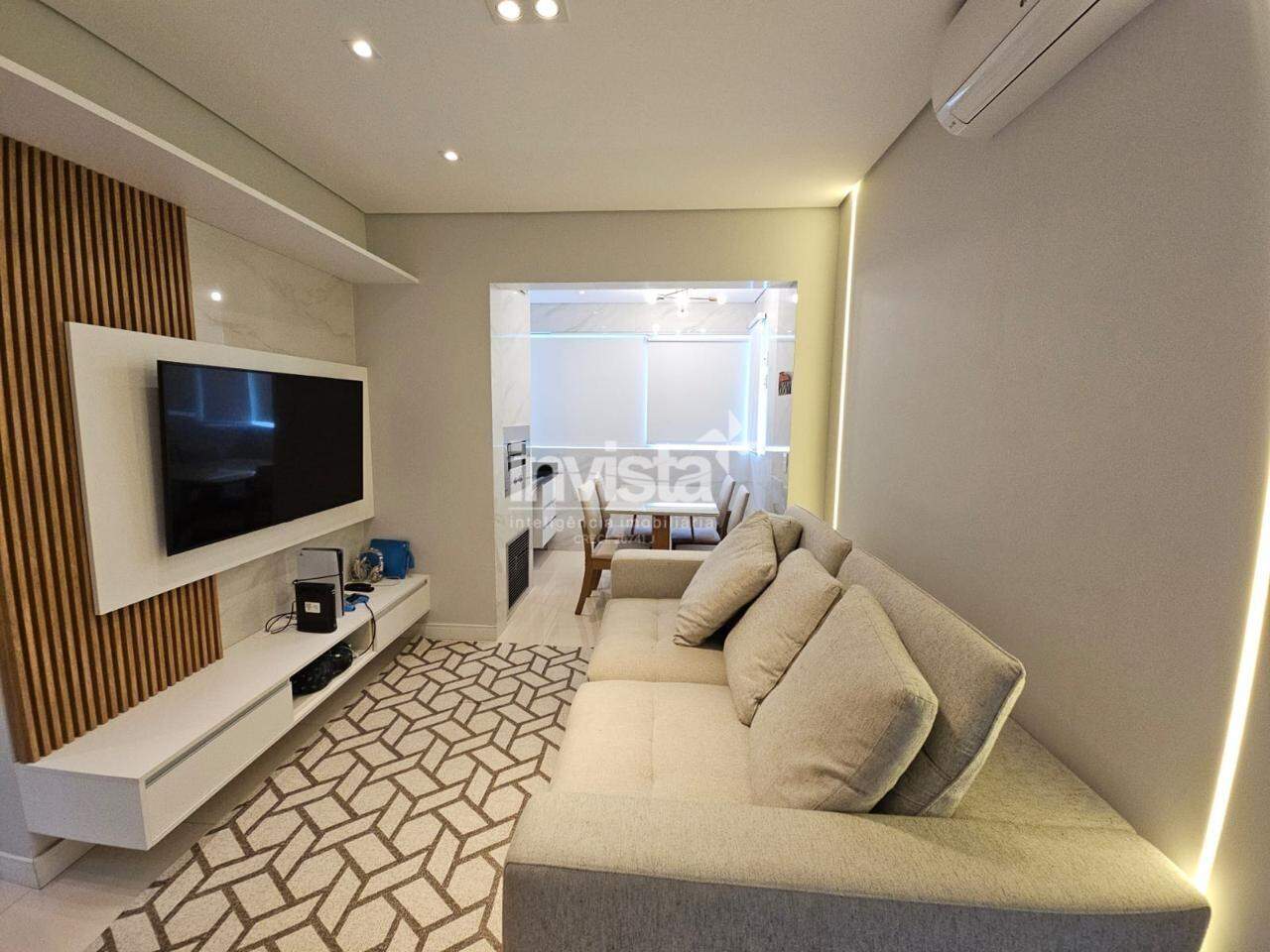 C&oacute;digo: 42781 R$ 8.000,00 Apartamento para alugar em Santos-SP no bairro Boqueir&atilde;o, com 2 dormit&oacute;rios e 67m&sup2; 67 m&sup2; 2 quartos 1 vaga - Santos